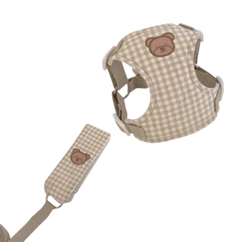 Elegancka i wygodna uprząż i smycz dla szczeniaka