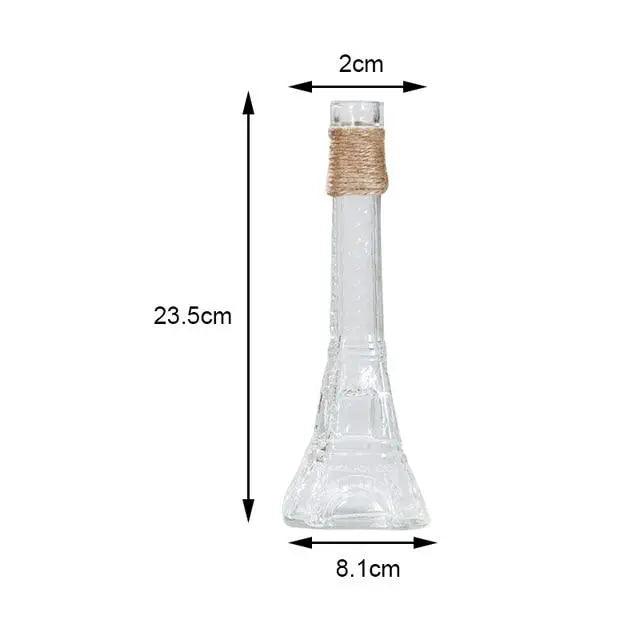 Minimalistyczny szklany wazon - elegancka dekoracja stołu