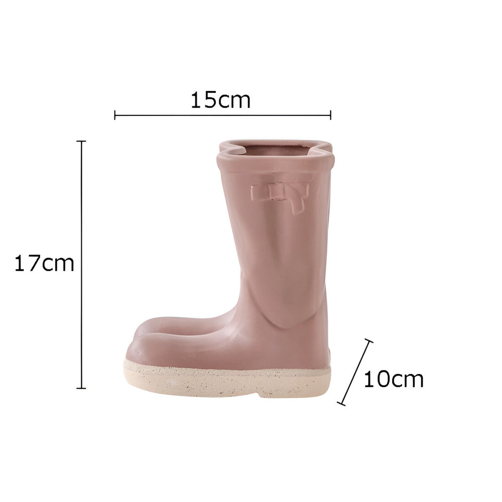 Minthara - piękny ceramiczny wazon w unikalnym kształcie buta do stylowej dekoracji