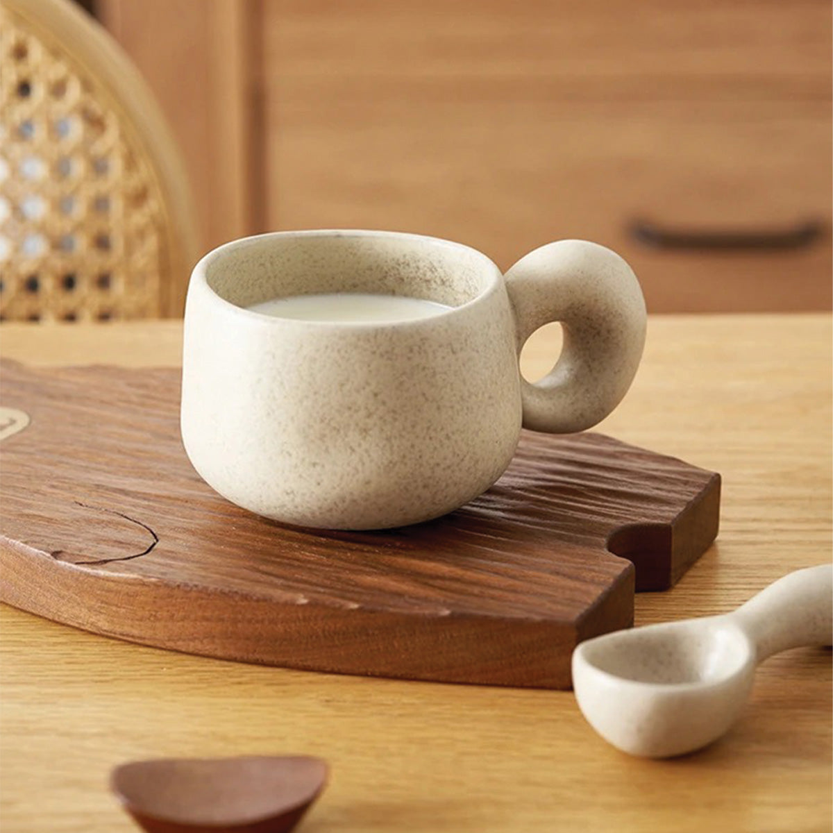 LouvStone - Autentyczne kamienne kubki | Ręcznie robiona ceramiczna zastawa stołowa rzemieślnicza