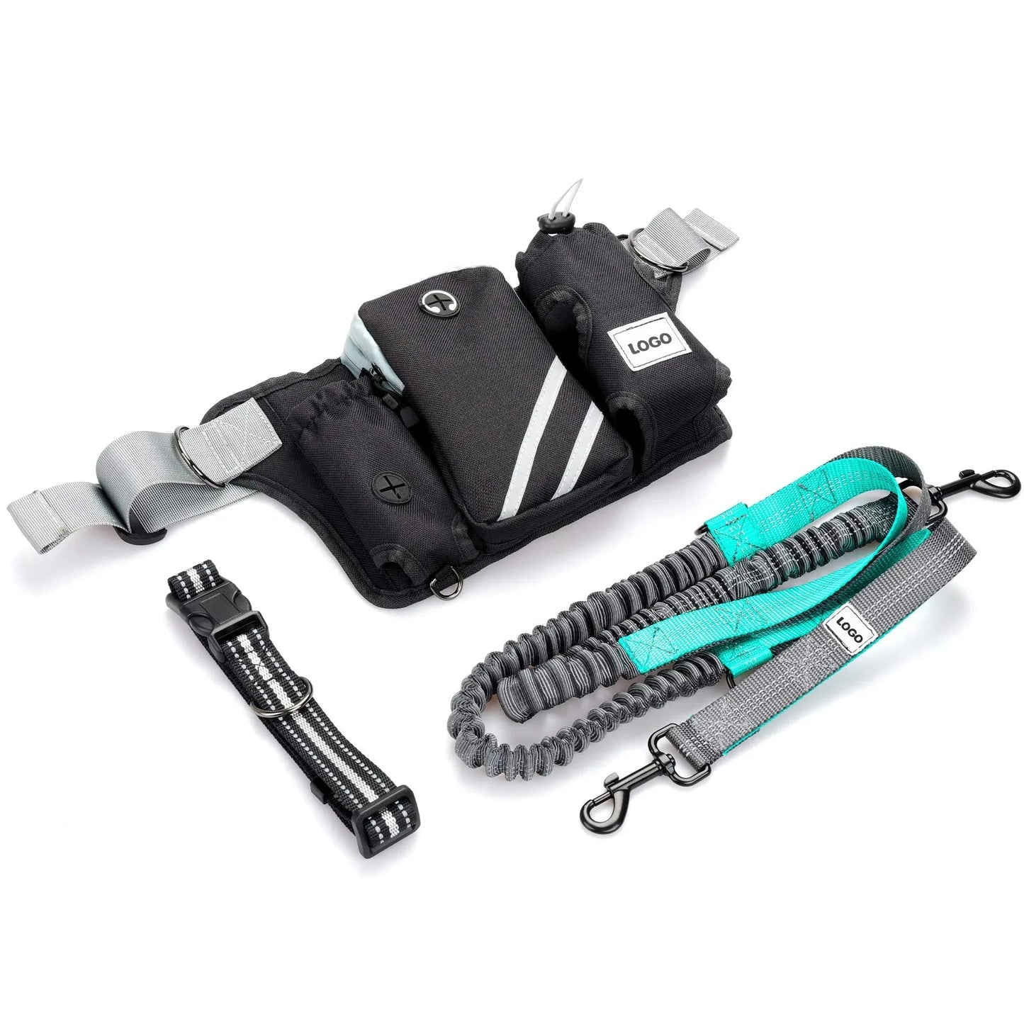 Odblaskowa smycz dla psa do biegania dla bezpiecznego biegu