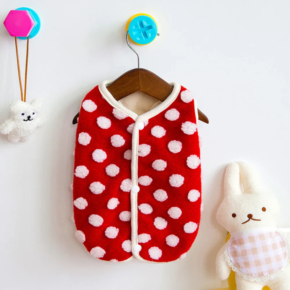 Luksusowy komfortowy płaszcz z polaru dla buldoga francuskiego i chihuahua dla ciepłej ochrony