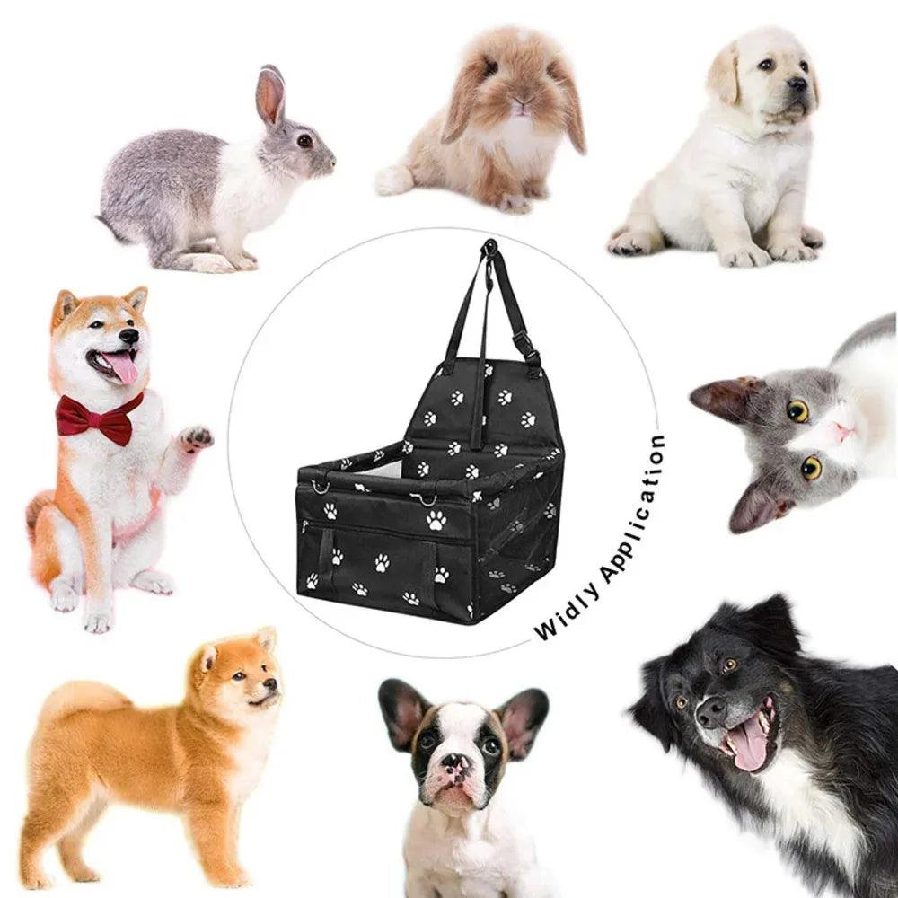 Wygodna torba podróżna i fotelik samochodowy dla zwierząt domowych spersonalizowany