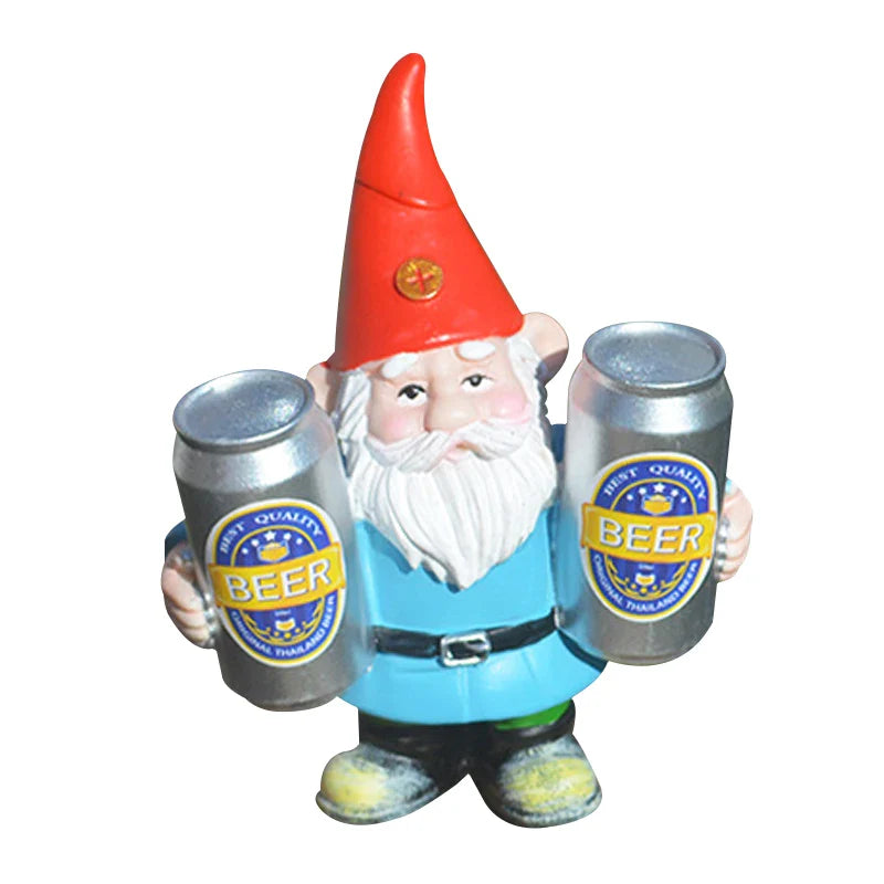 Clytie - Humorzasta figurka pijanego gnomu z piwem do ogrodu i dekoracji domu