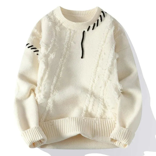 Detlef - Contemporary men's sweater with stylish geometric design