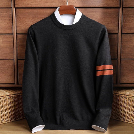 Jonas – Comfortable warm wool blend knit sweater for cozy days