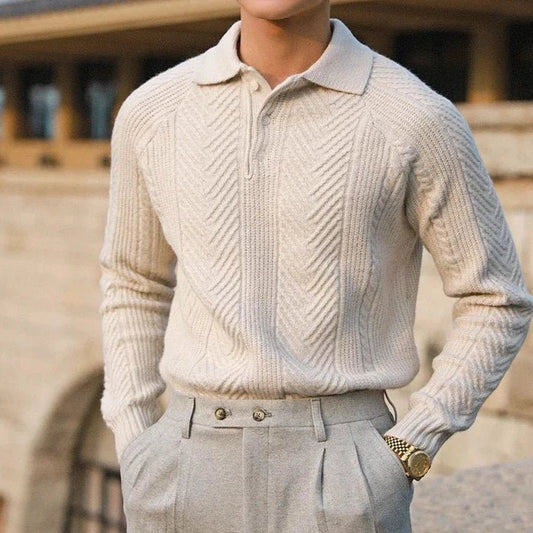Konrad - Elegant and Comfortable Versatile Polo Sweater for Any Occasion