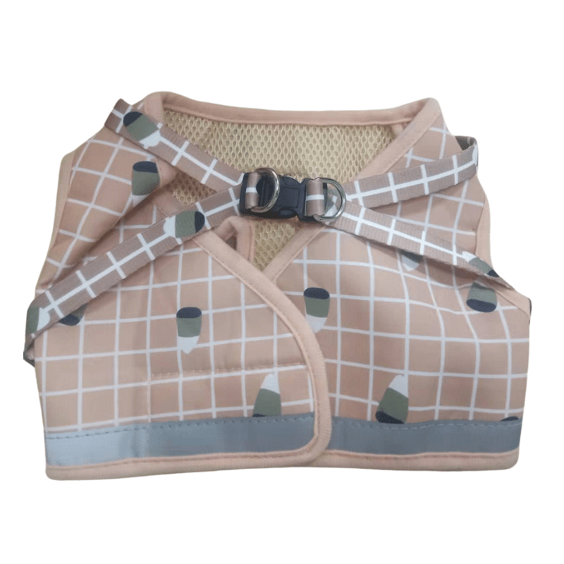 Ochronny odblaskowy top na ramiączkach i zestaw z paskiem do bezpiecznego i stylowego chodzenia