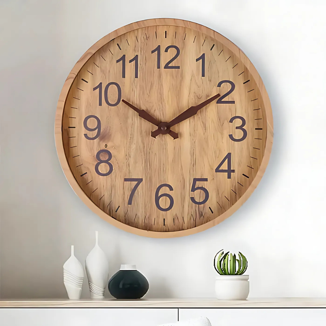 Clocky Clock - Duży stylowy zegar ścienny do salonu