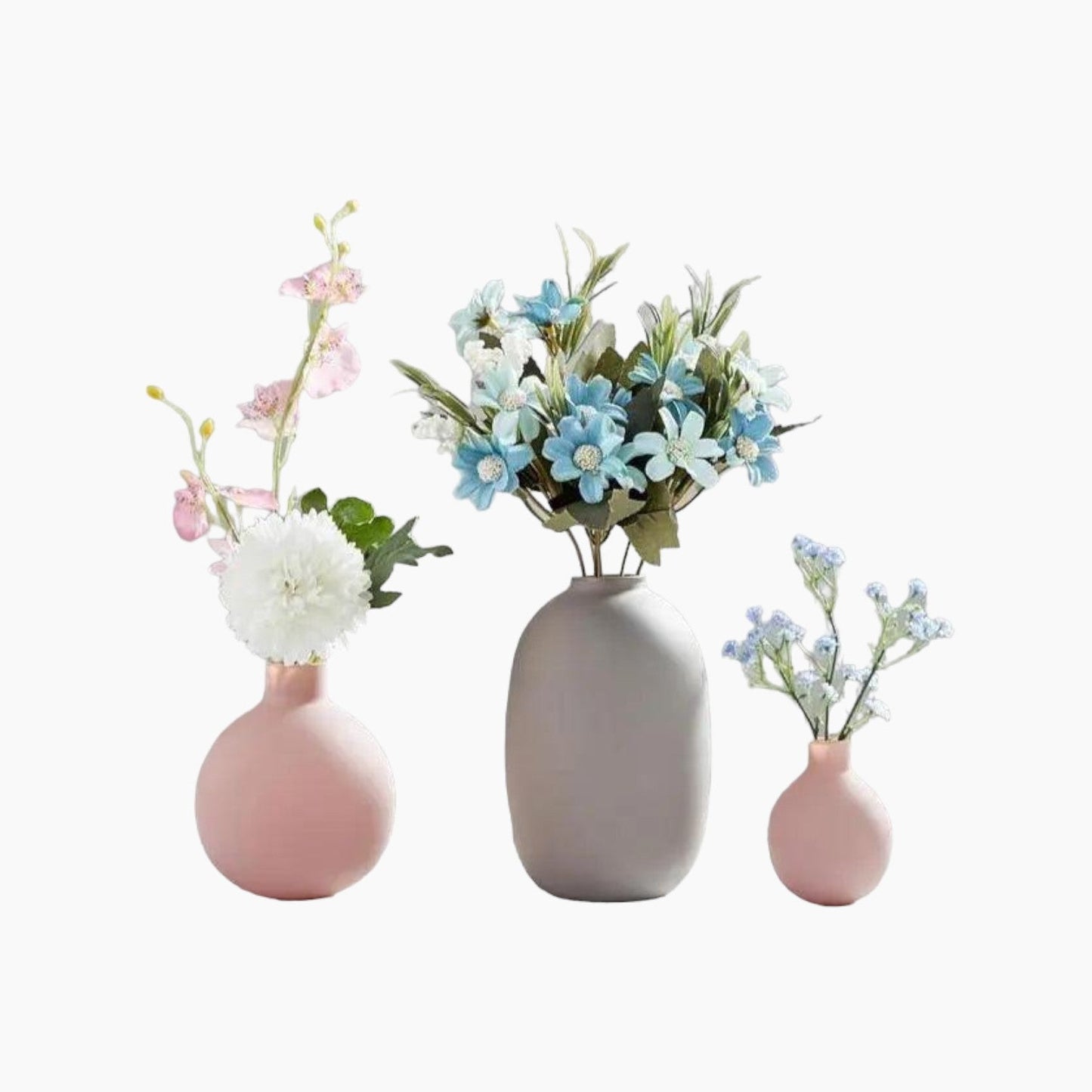 Nowoczesna kolekcja ceramicznych wazonów
