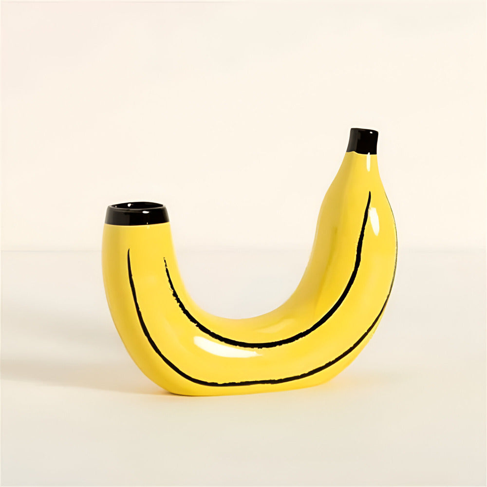 Seralith - Unikalny nowoczesny dekoracyjny wazon w kształcie banana do stylowych wnętrz