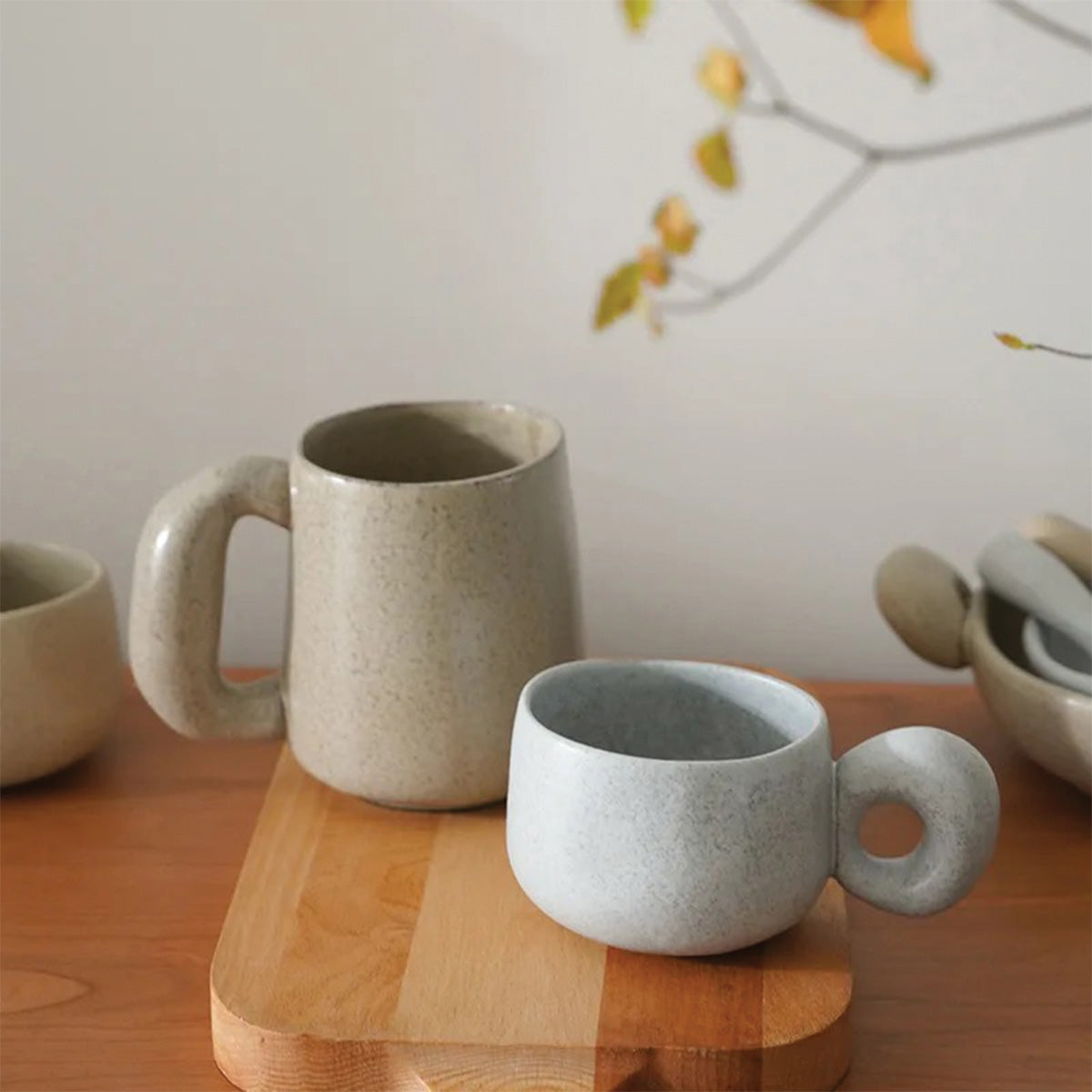 LouvStone - Autentyczne kamienne kubki | Ręcznie robiona ceramiczna zastawa stołowa rzemieślnicza