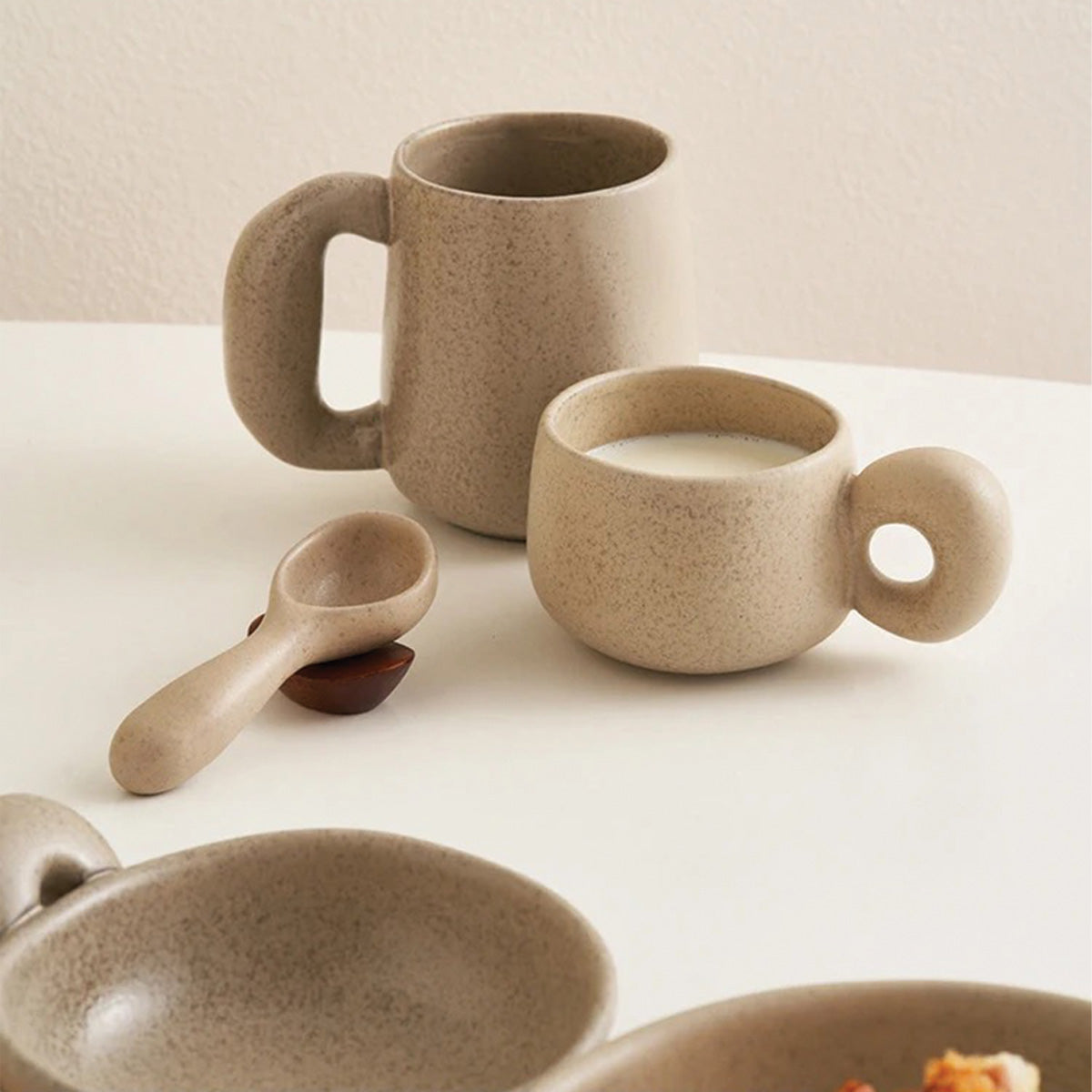 LouvStone - Autentyczne kamienne kubki | Ręcznie robiona ceramiczna zastawa stołowa rzemieślnicza