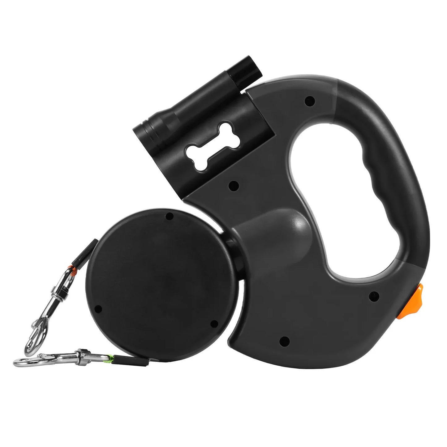 Bezpieczna odblaskowa smycz dla psa z praktyczną kieszenią na przechowywanie