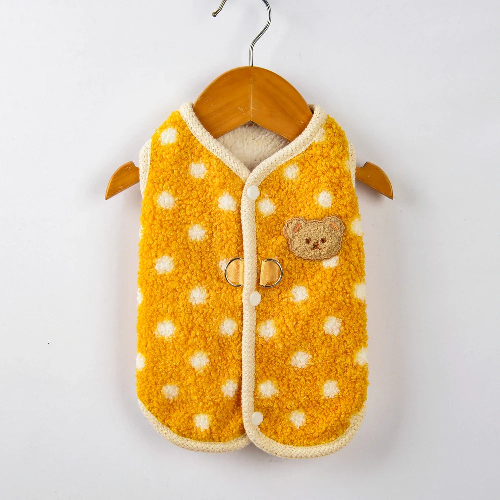 Luksusowy komfortowy płaszcz z polaru dla buldoga francuskiego i chihuahua dla ciepłej ochrony