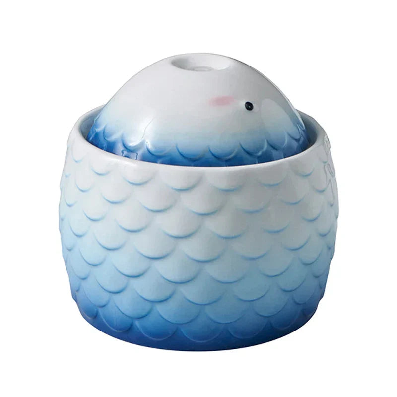 Luksusowa ceramiczna fontanna wodna dla zwierząt - świeża i zdrowa przyjemność picia