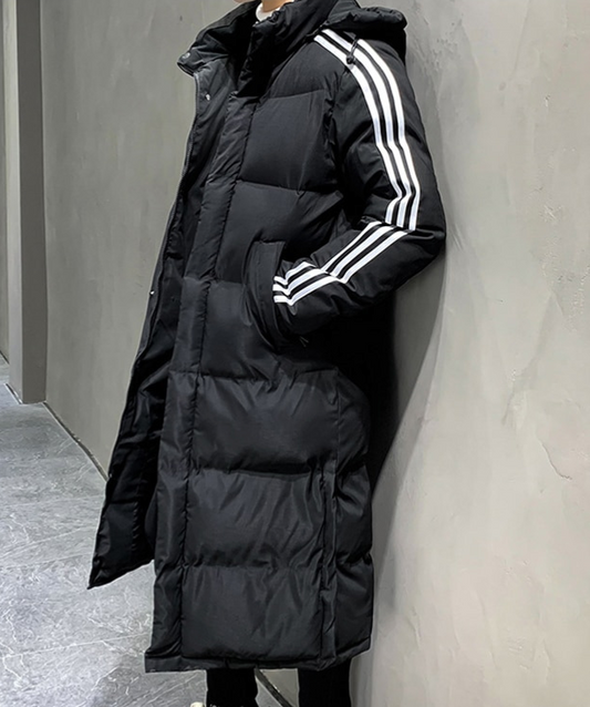 Calvin Women's Winter Jacket – Long Model with Hood for Stylish Comfort