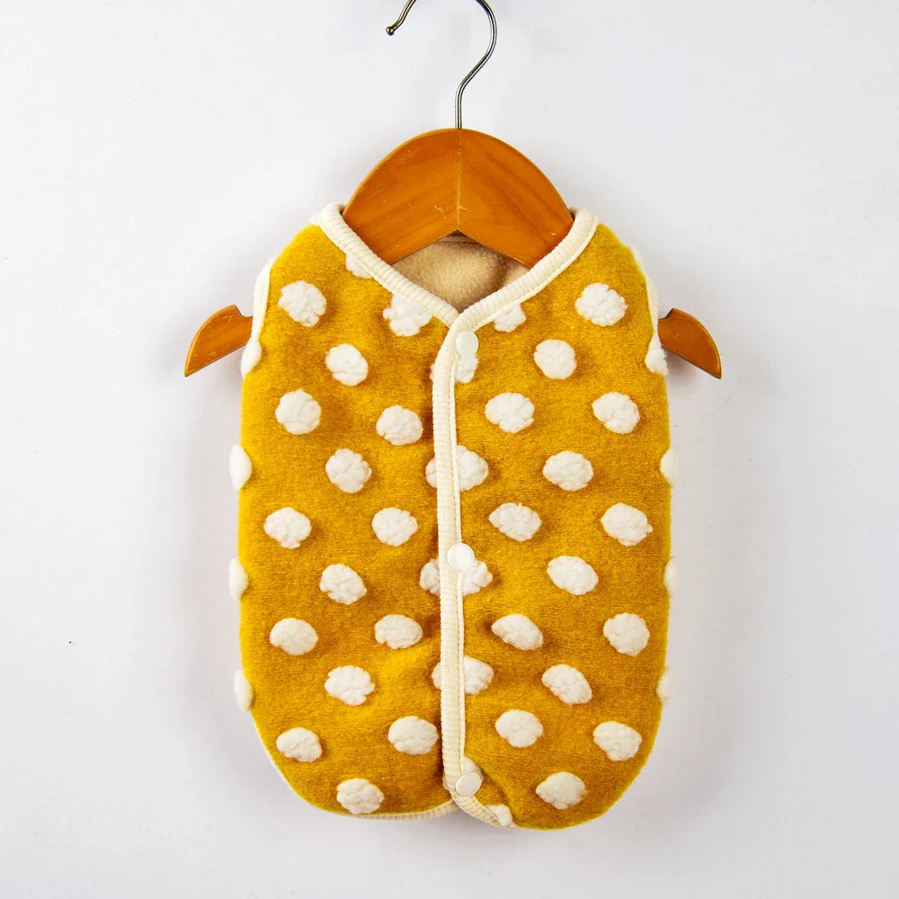 Luksusowy komfortowy płaszcz z polaru dla buldoga francuskiego i chihuahua dla ciepłej ochrony