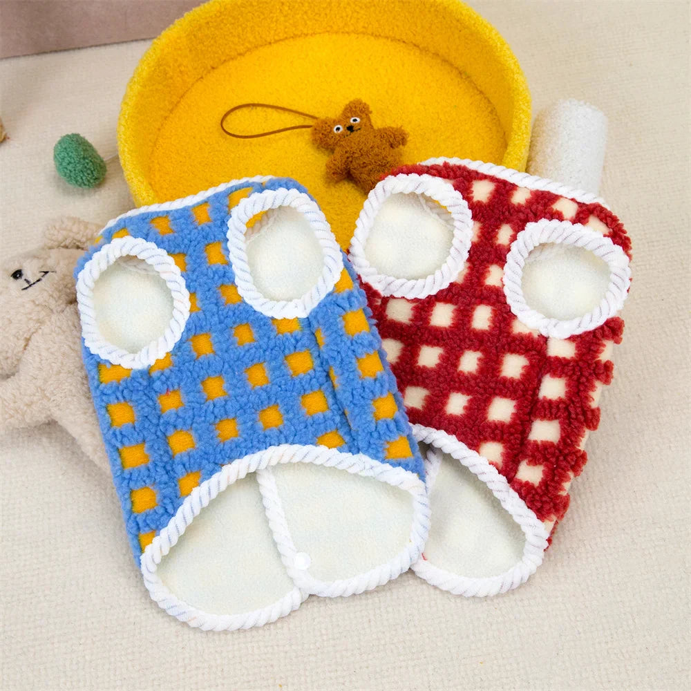 Luksusowy komfortowy płaszcz z polaru dla buldoga francuskiego i chihuahua dla ciepłej ochrony