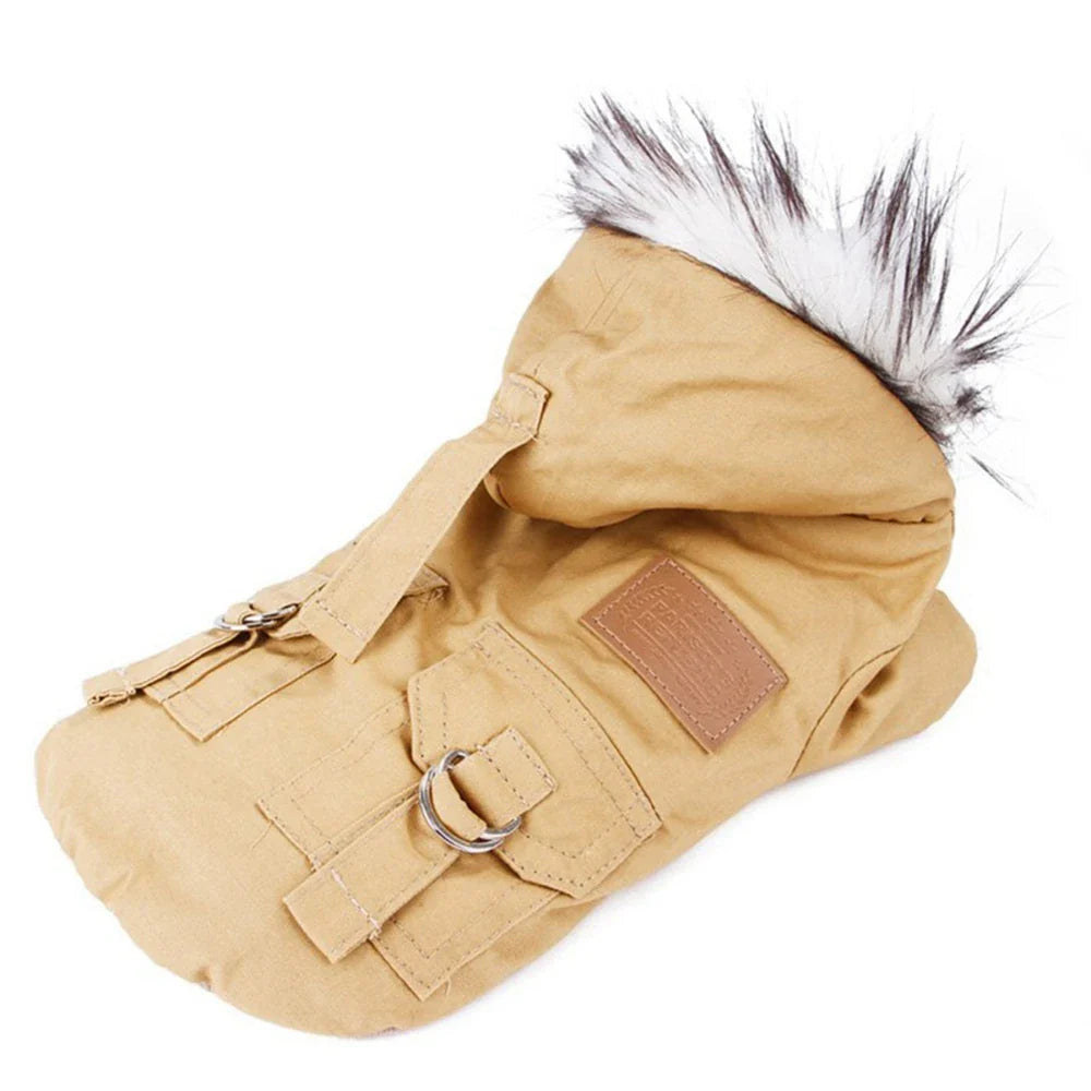 Wygodny i ciepły gruby płaszcz dla zwierząt domowych