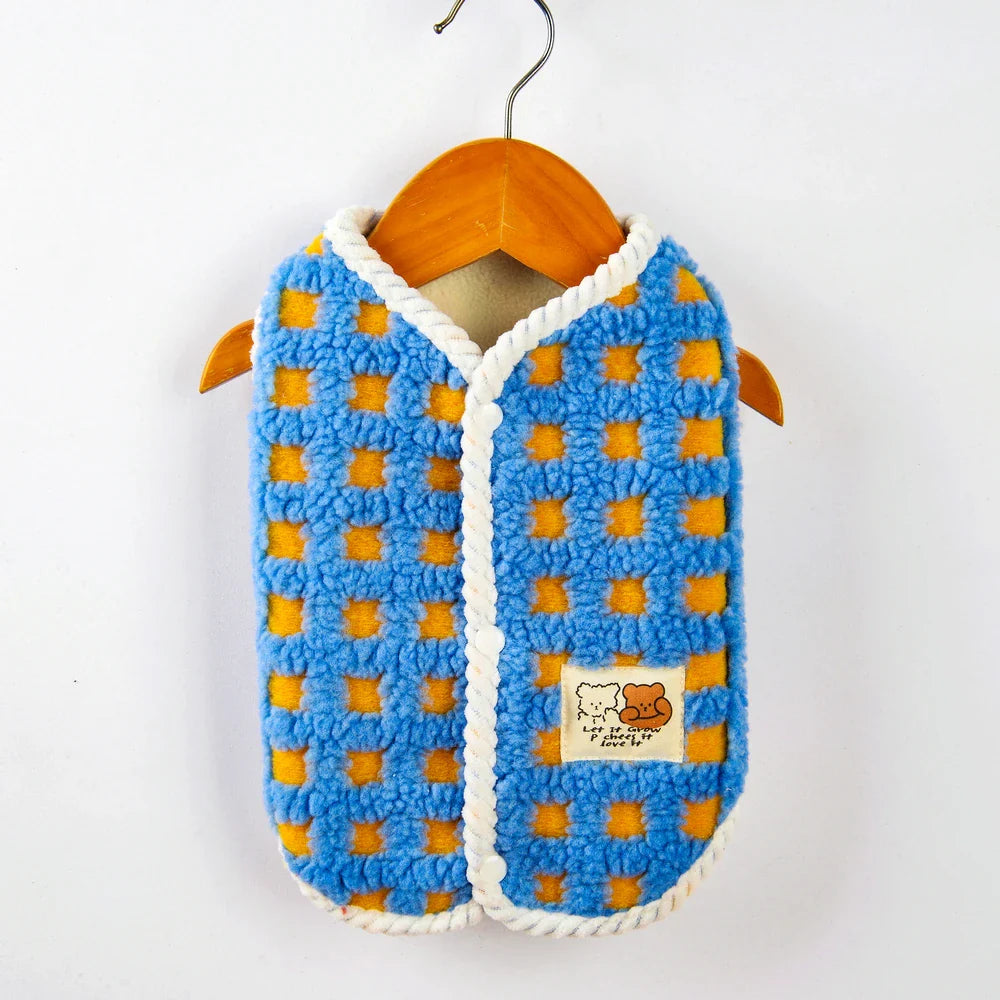 Luksusowy komfortowy płaszcz z polaru dla buldoga francuskiego i chihuahua dla ciepłej ochrony